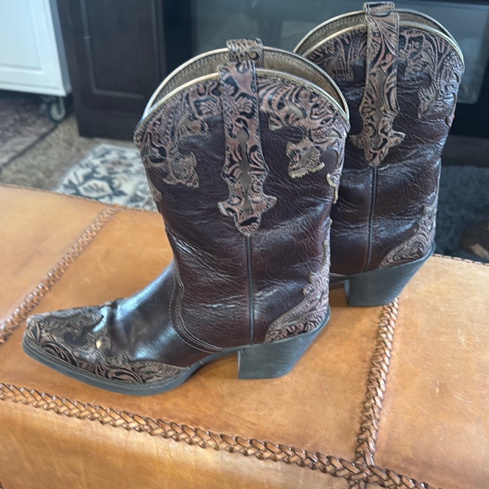 Ariat Patsy Decadence Dark Brown Embroidered Cowb… - image 1